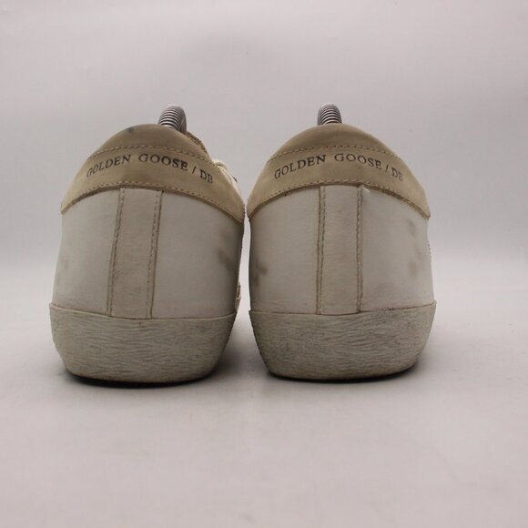 Golden Goose Super Star Vigna Women's EU 41 White Gray Beige Leather Sneaker - Picture 5 of 11
